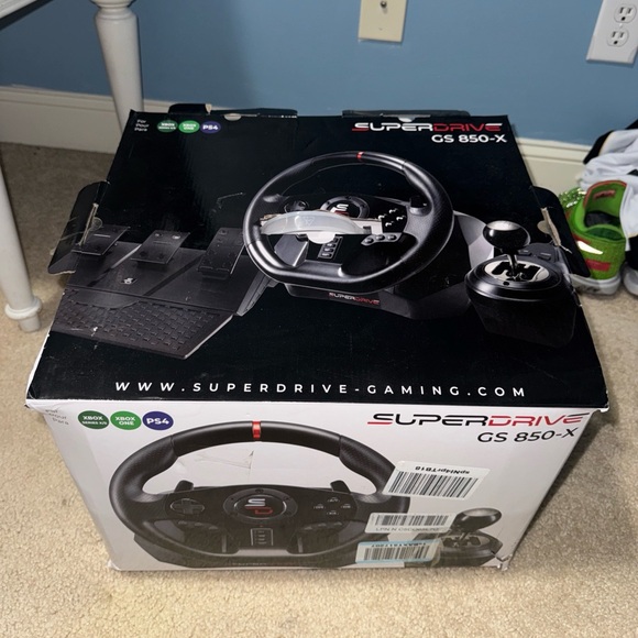 Superdrive GS 850-X Driving wheel shifter and pedals. X Box X/S. X Box 1. PS4 - Picture 1 of 4